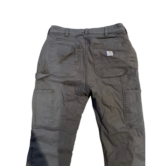 Women's Fleece Lined Carhartt Work Pants Size 6 - Picture 5 of 7